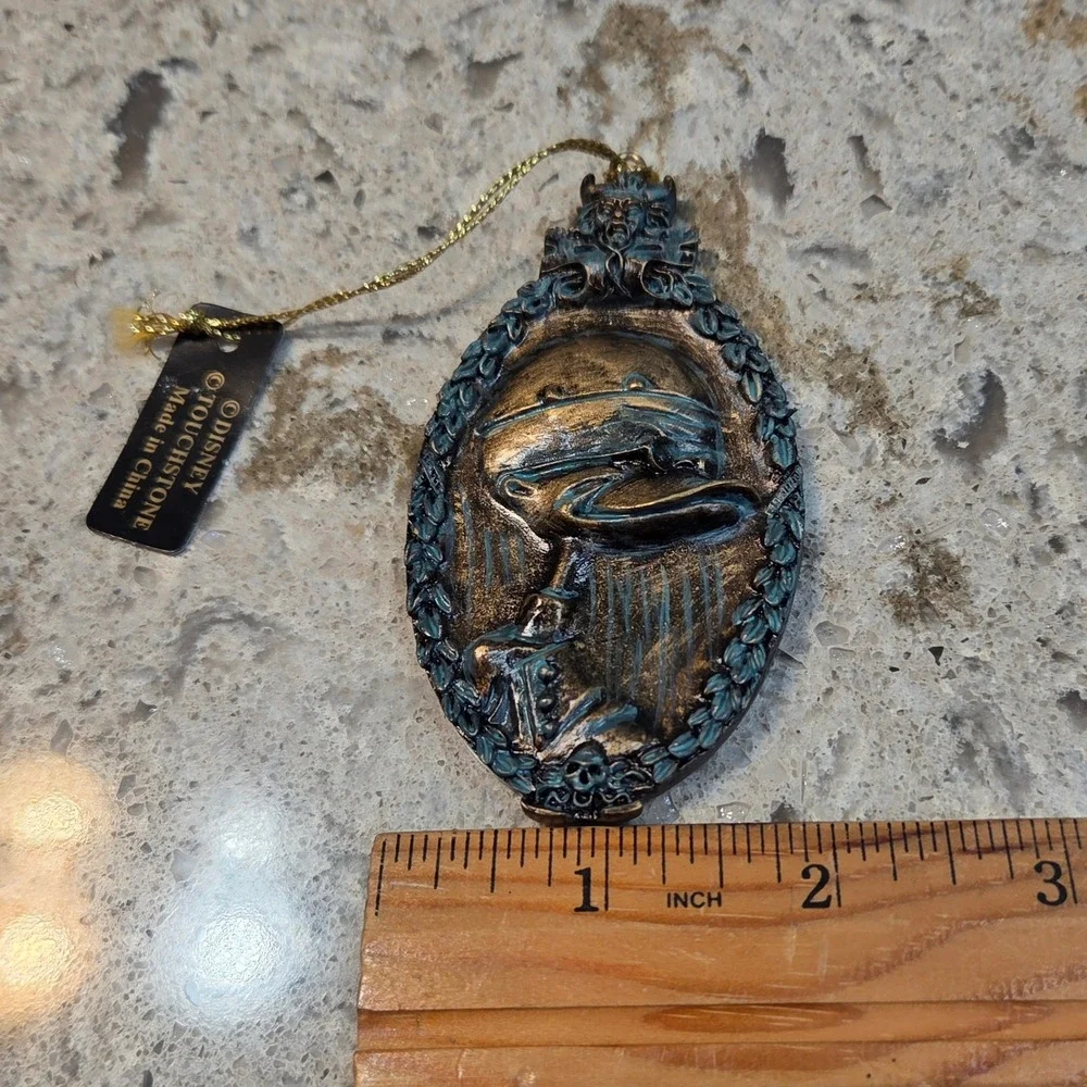 NWT Vintage Disney Nightmare Before Christmas Ornament Bronze Verdigris Resin